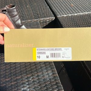 Naturalized Steward-Oxford Brown ankle Boot